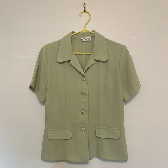 Vintage minty button up - Picture 1 of 3
